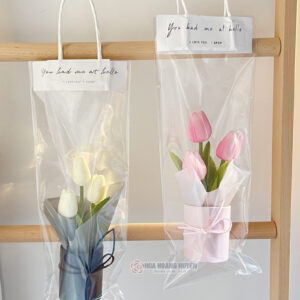 hoa tulip giả để bàn decor (12)