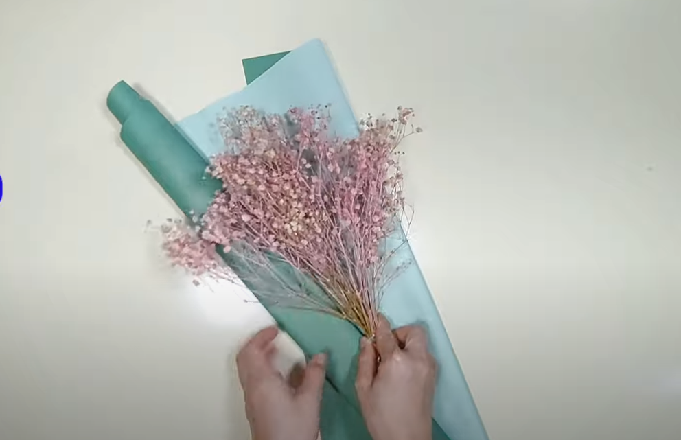xếp giấy bó hoa