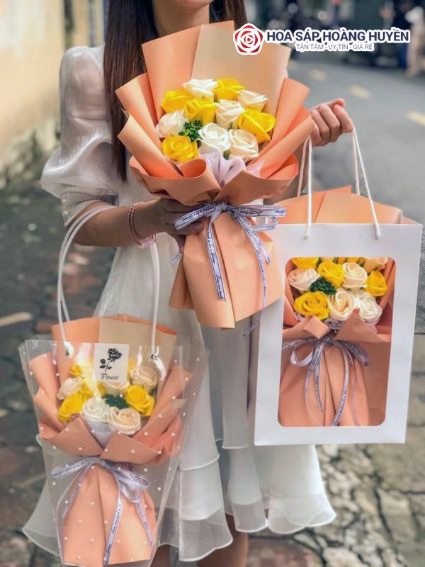 mẫu hoa sáp nhỏ kèm túi