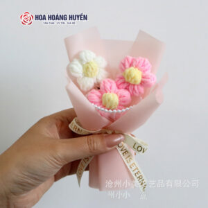 Bó Hoa Len Bó Sẵn Minni Kích Thước 20x15cm