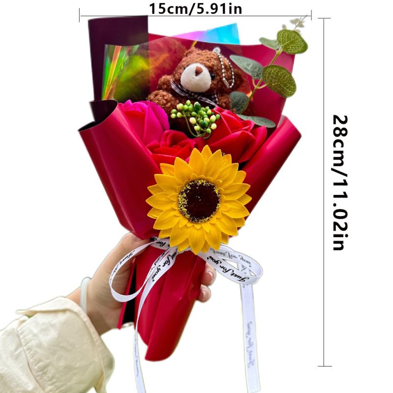 o1cn01qqmdbg2aj3ns76thv_2215550618238-0-cib-800x800-1 Bó Hoa Sáp Kèm Gấu Móc Khóa