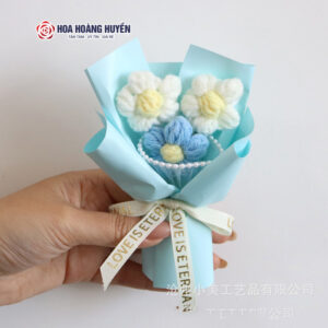 Bó Hoa Len Bó Sẵn Minni Kích Thước 20x15cm