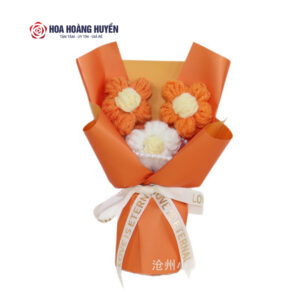 Bó Hoa Len Bó Sẵn Minni Kích Thước 20x15cm