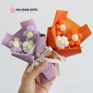 Bó Hoa Len Bó Sẵn Minni Kích Thước 20x15cm