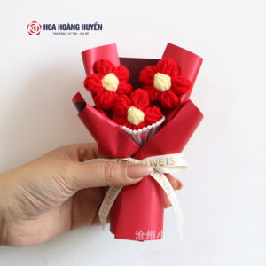Bó Hoa Len Bó Sẵn Minni Kích Thước 20x15cm