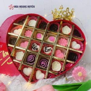 socola valentine tim 24 viên